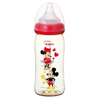 Pigeon PPSU Plastic Baby Nursing Bottle with M Teat 240ml - Mickey